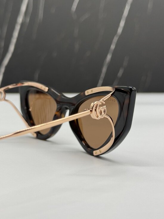 NEW GUCCI GG1565S 002 HAVANA/GOLD WOMEN SUNGLASSES main image 8
